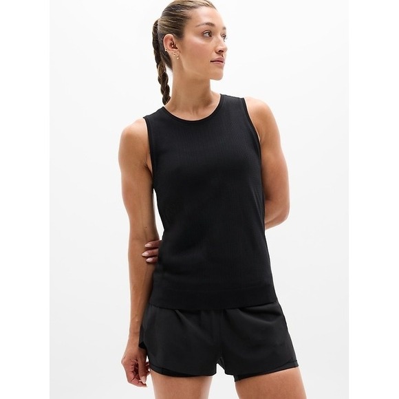 Athleta Black Activewear Tank Top Womens Small Sleeveless Athletic Workout Gym - Picture 1 of 5